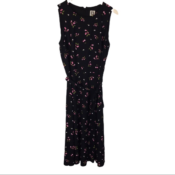 Anne Klein Dresses & Skirts - Anne Klein black and pink floral dress
